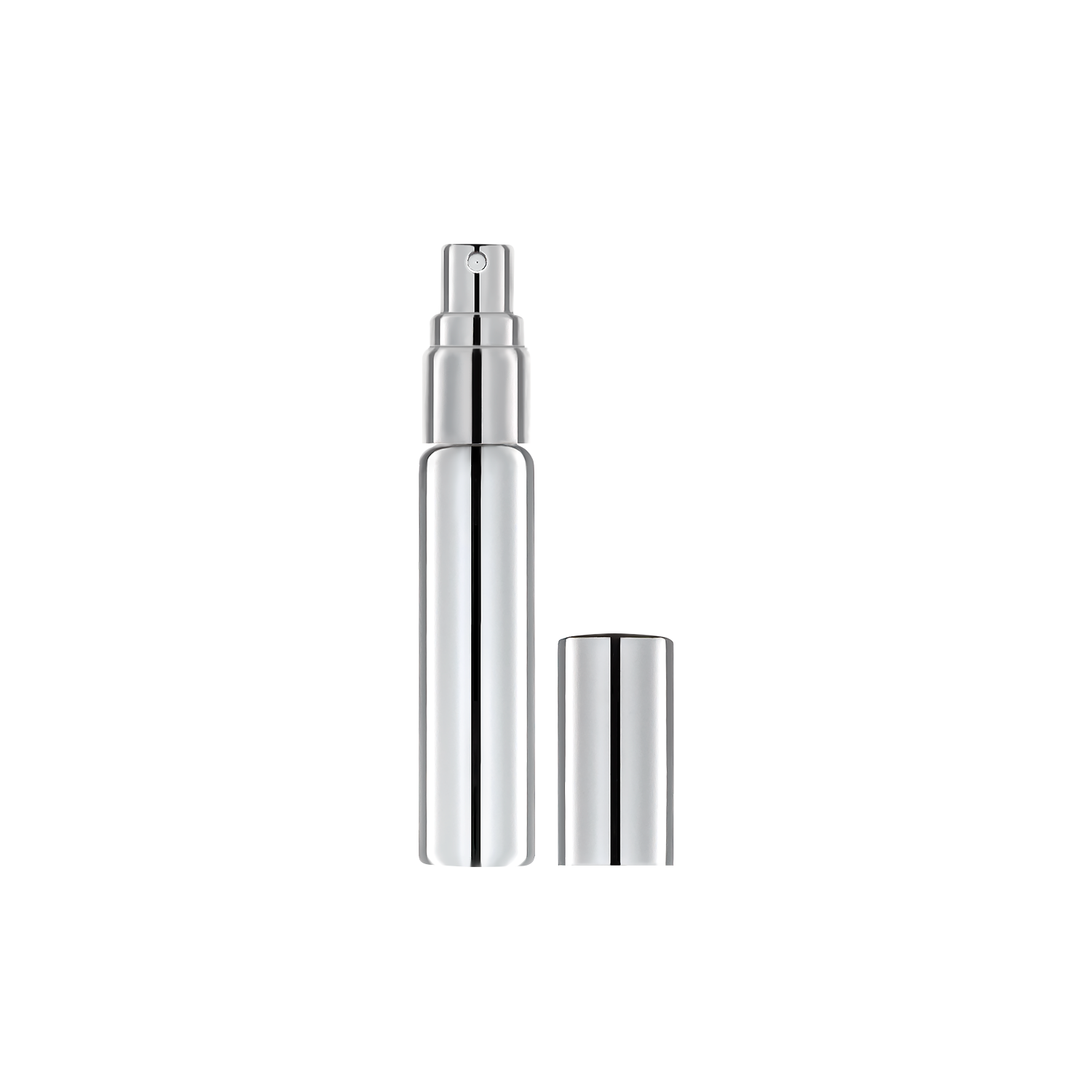 Флакон 10 мл ( spraying)-silver/ скло/ metal silver Флакон 10 мл ( spraying)-silver/ скло/ metal silver - Зображення 2