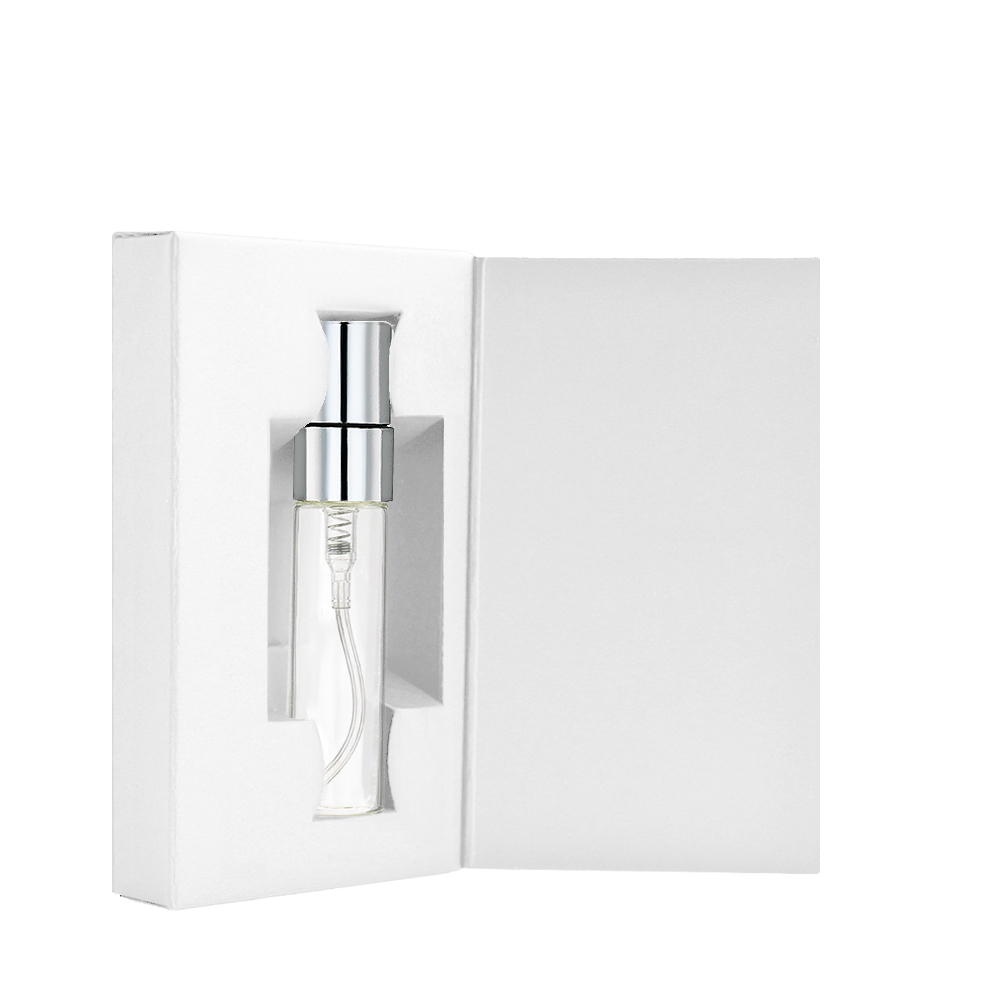 Подарочный набор флакон спрей 5 мл /стекло/металл-silver/Box-white Подарочный набор флакон спрей 5 мл /стекло/металл-silver/Box-white