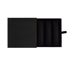 Подарунковий набір (Преміум) флакон 10 мл group/of 3 pieces/Box-black (Без флаконів / Без логотипу)