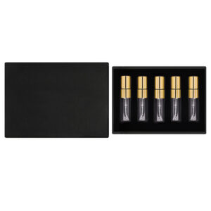 Подарунковий набір (Преміум) флакон 5 мл group/of 5 pieces/Box-black (Без логотипу) New Box