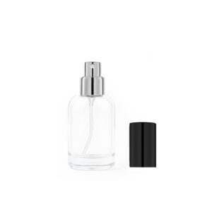 Флакон-спрей 30 мл/ скло/metal-Black/silver( True Scent) (New)