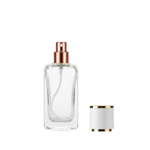 Флакон-спрей 30 мл/ скло/metal-White/gold(LuxeEssence) (New)
