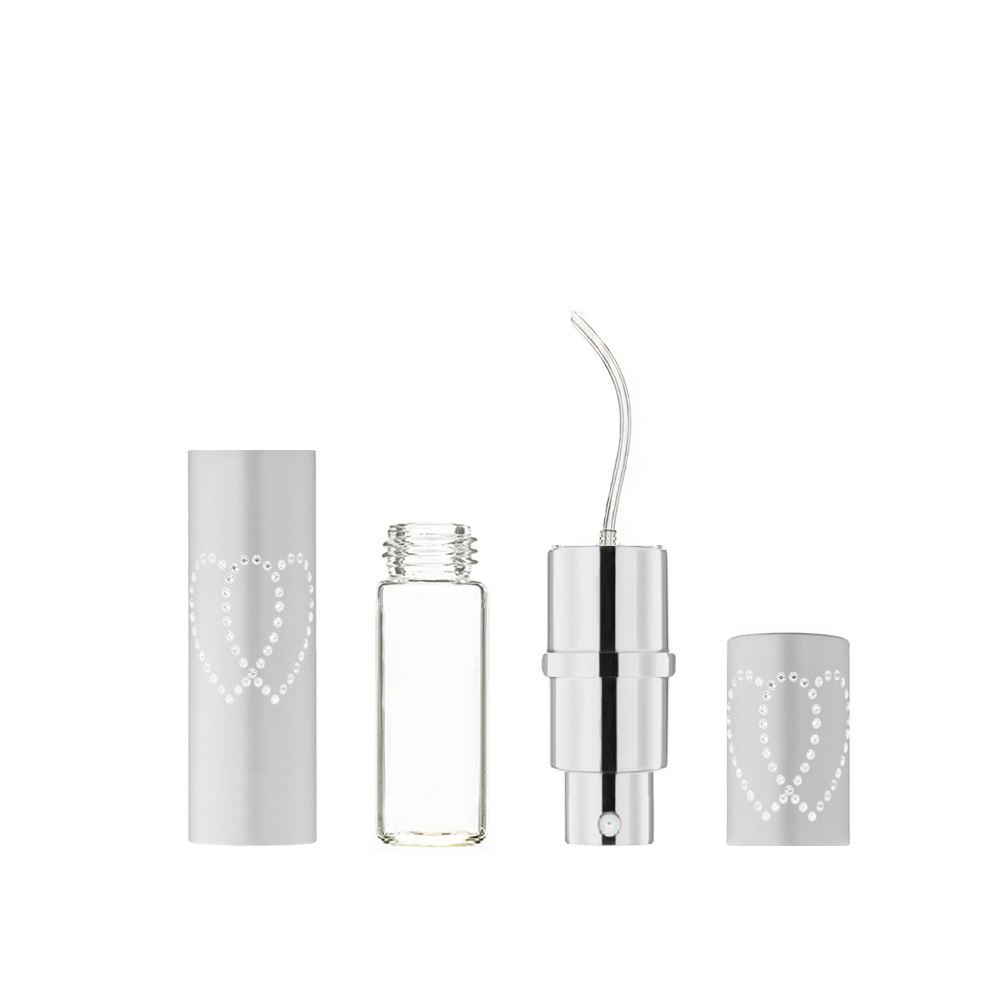 Флакон 10 мл(cap)-Silver/Металл/Two hearts/ New Флакон 10 мл(cap)-Silver/Металл/Two hearts/ New - Зображення 4